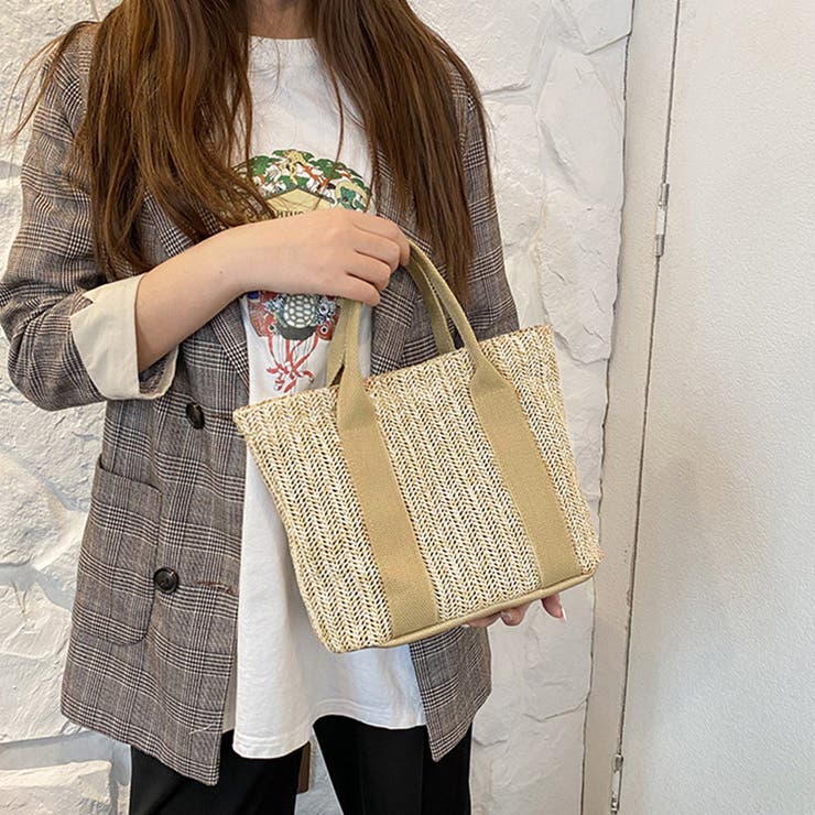 かごバッグ レディース大容量草編みバッグ | SUNSHINE CLOSET | 詳細画像18 