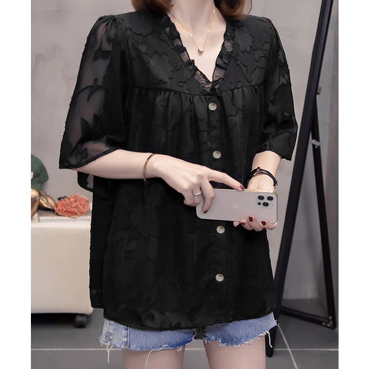 レディース 半袖薄手 シャツブラウス | SUNSHINE CLOSET | 詳細画像6 