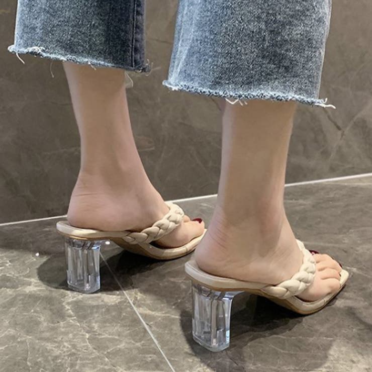 クリアヒール サンダル 編み込みデザイン | SUNSHINE CLOSET | 詳細画像9 