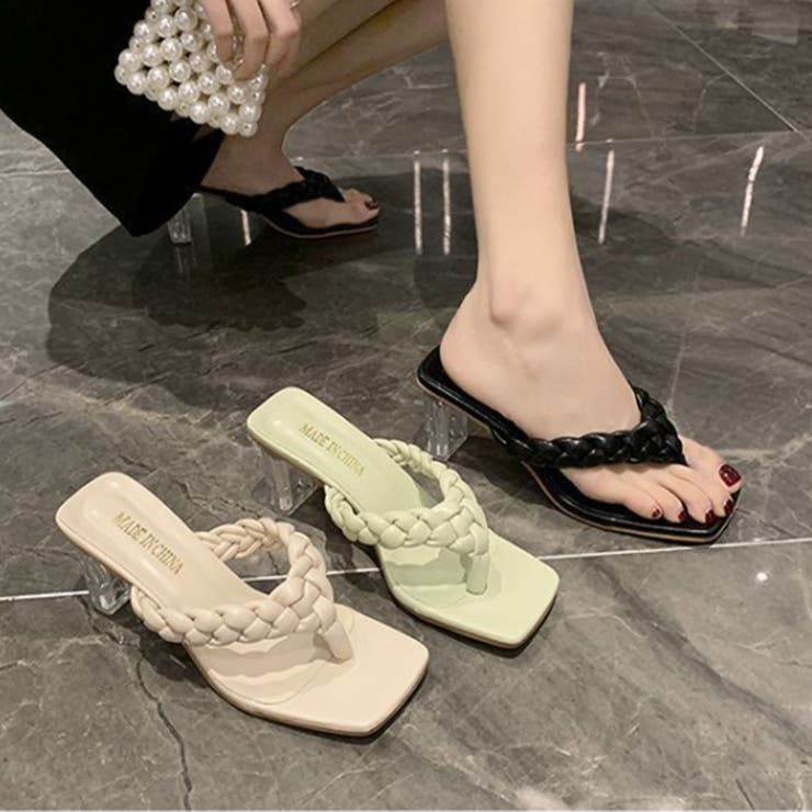 クリアヒール サンダル 編み込みデザイン | SUNSHINE CLOSET | 詳細画像13 