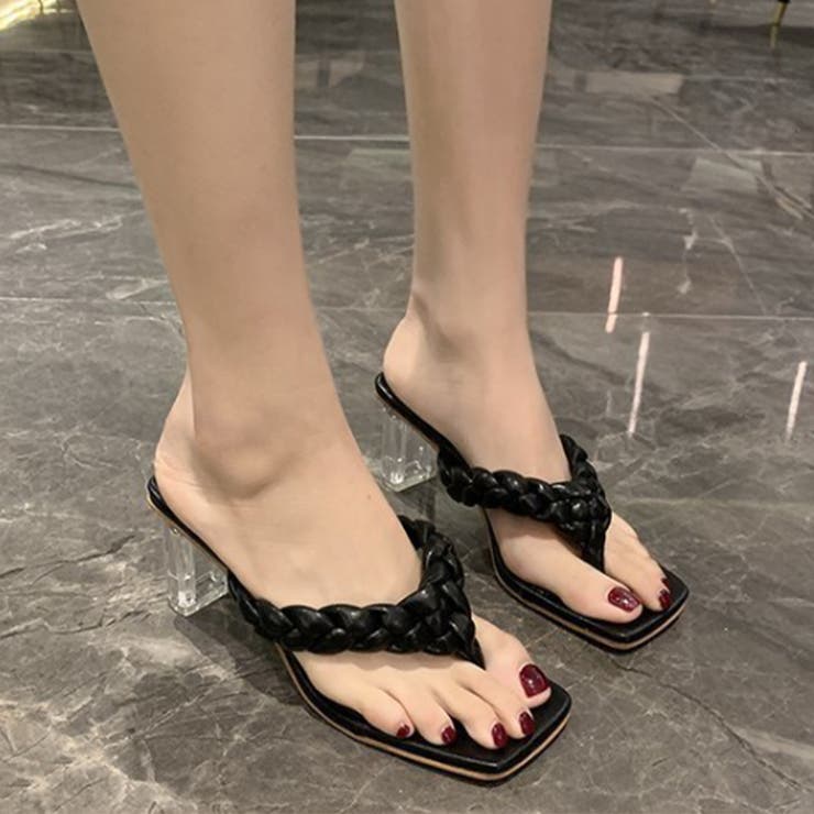 クリアヒール サンダル 編み込みデザイン | SUNSHINE CLOSET | 詳細画像5 