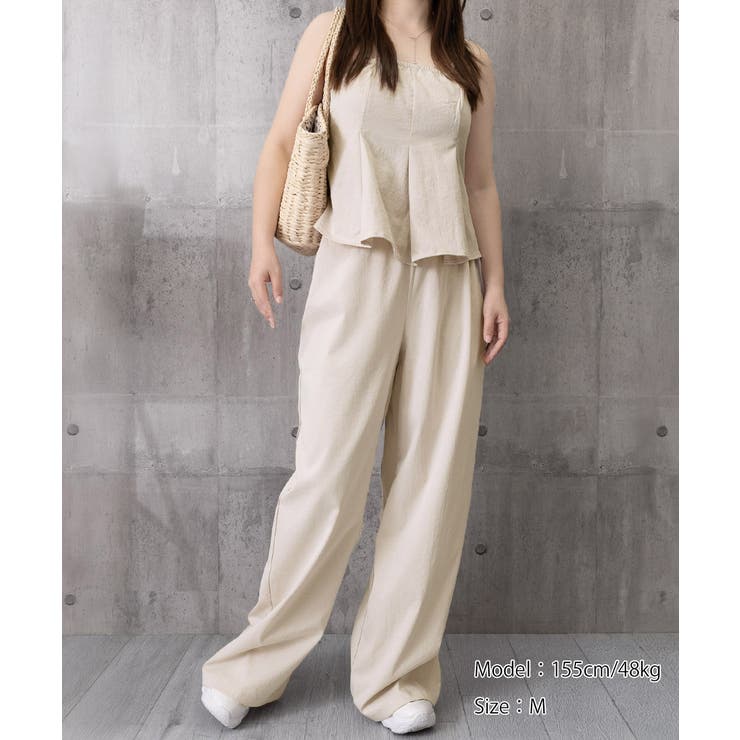 レディース 大人可愛いセットアップ バックシャーリングキャミソール | SUNSHINE CLOSET | 詳細画像13 