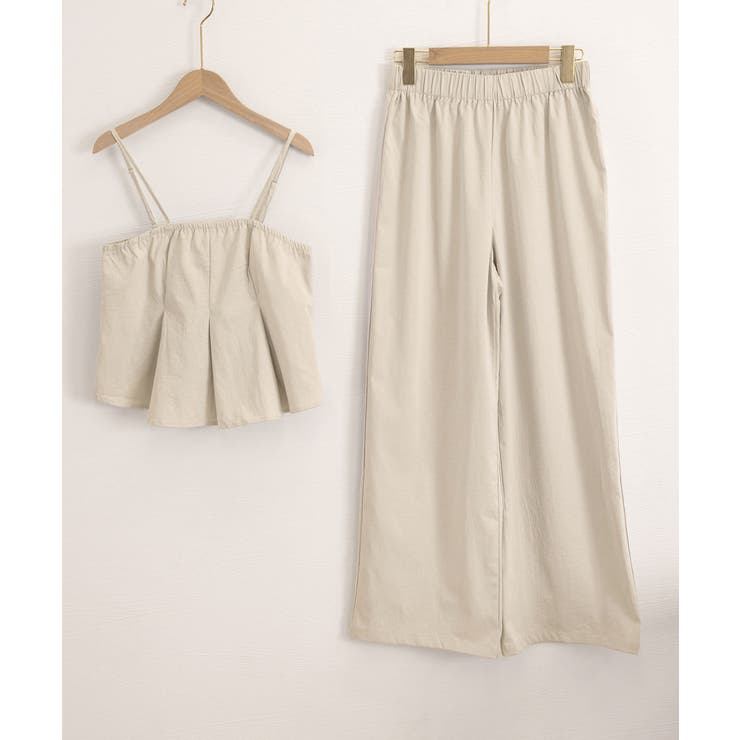 レディース 大人可愛いセットアップ バックシャーリングキャミソール | SUNSHINE CLOSET | 詳細画像16 