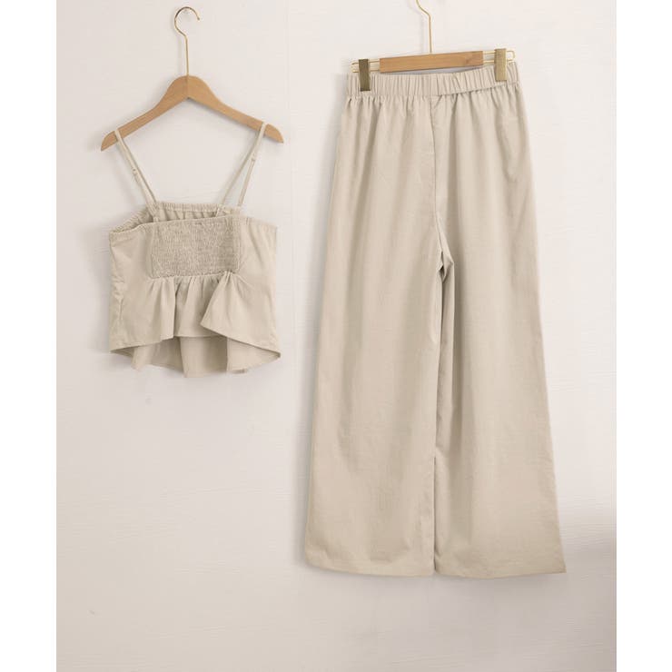 レディース 大人可愛いセットアップ バックシャーリングキャミソール | SUNSHINE CLOSET | 詳細画像17 