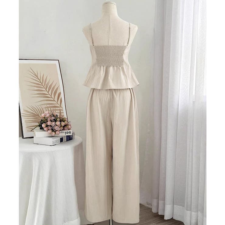 レディース 大人可愛いセットアップ バックシャーリングキャミソール | SUNSHINE CLOSET | 詳細画像9 