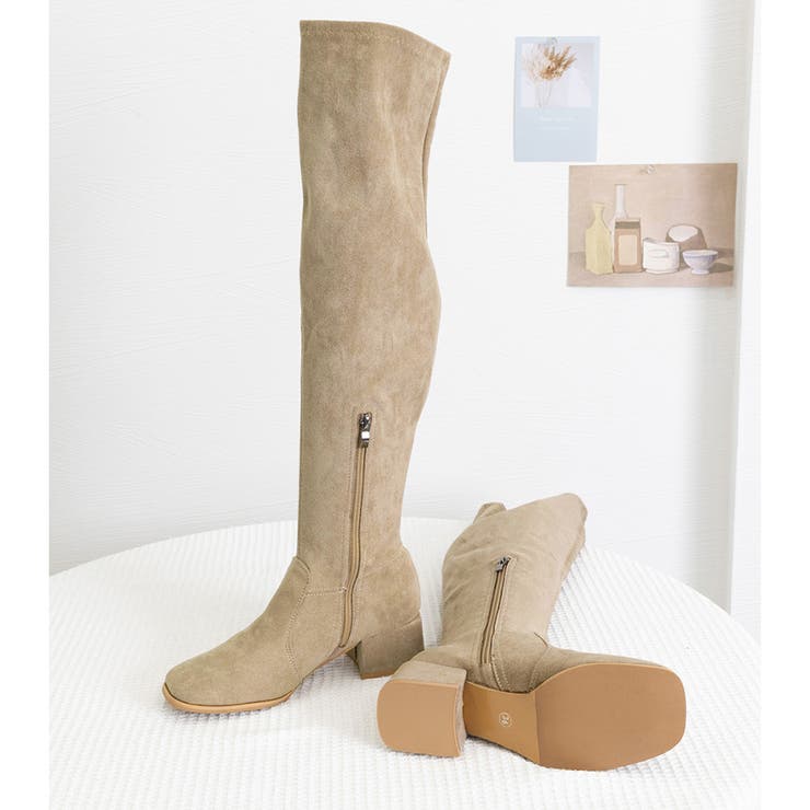 ニーハイブーツ スクエアトゥ 美脚ブーツ | SUNSHINE CLOSET | 詳細画像21 