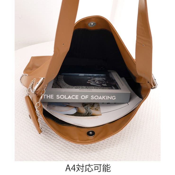 レディースきれいめフェイクレザーショルダーバッグカジュアル斜め掛け鞄 ボディバッ… | SUNSHINE CLOSET | 詳細画像17 
