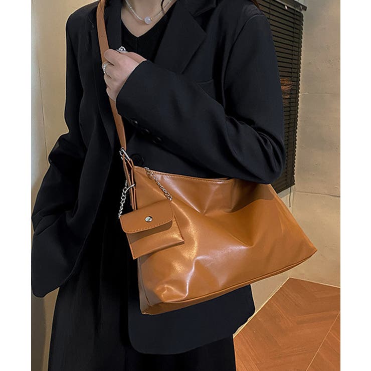 レディースきれいめフェイクレザーショルダーバッグカジュアル斜め掛け鞄 ボディバッ… | SUNSHINE CLOSET | 詳細画像9 