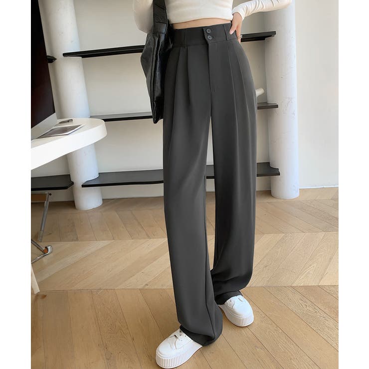 ワイドパンツ ツータックスラックスパンツ | SUNSHINE CLOSET | 詳細画像2 