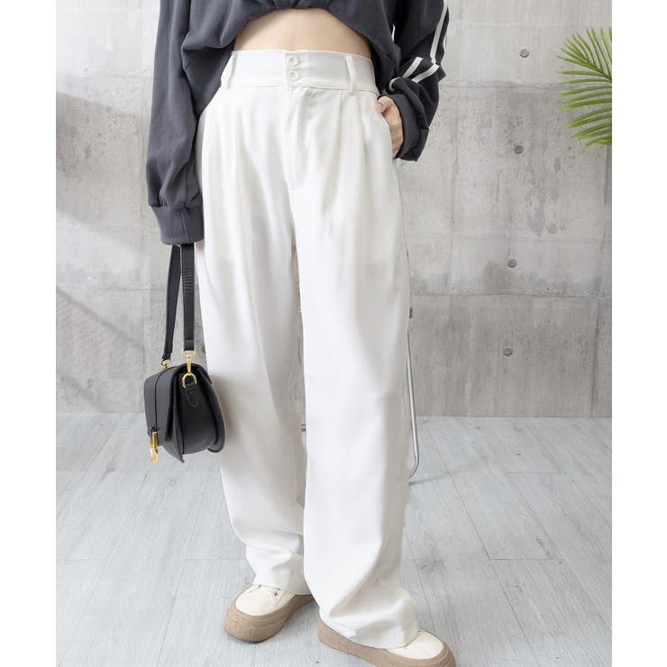 ワイドパンツ ツータックスラックスパンツ | SUNSHINE CLOSET | 詳細画像24 