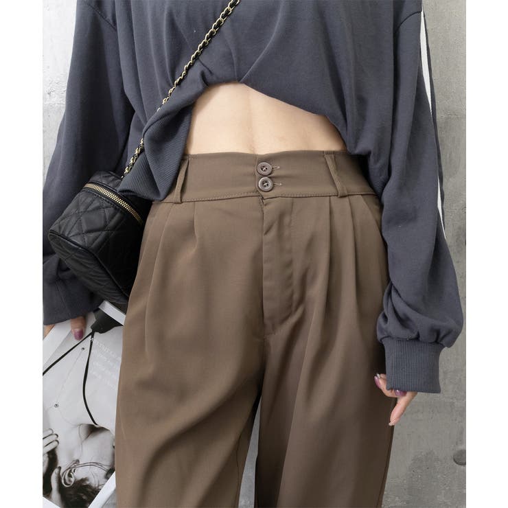 ワイドパンツ ツータックスラックスパンツ | SUNSHINE CLOSET | 詳細画像28 