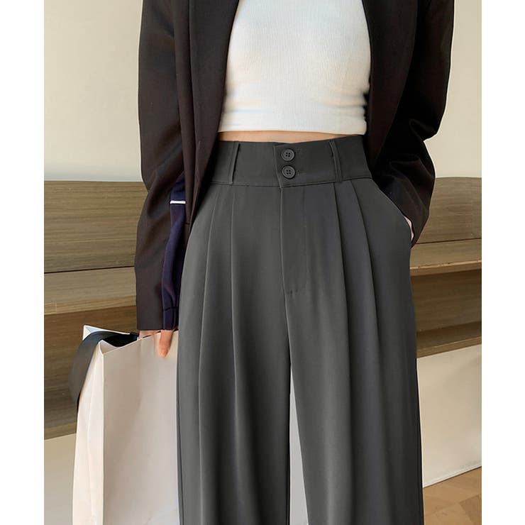 ワイドパンツ ツータックスラックスパンツ | SUNSHINE CLOSET | 詳細画像3 