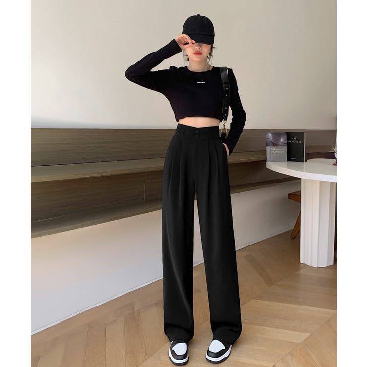 ワイドパンツ ツータックスラックスパンツ | SUNSHINE CLOSET | 詳細画像6 