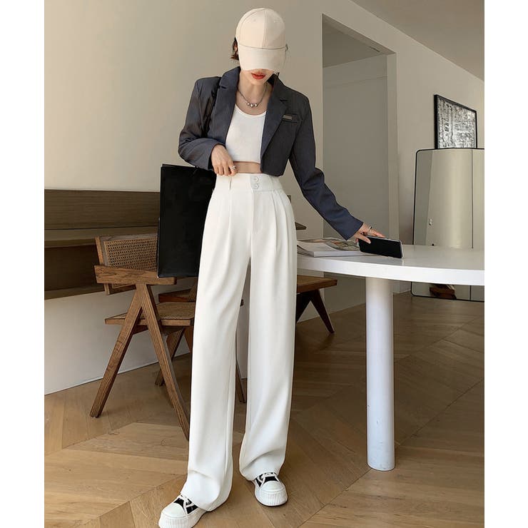 ワイドパンツ ツータックスラックスパンツ | SUNSHINE CLOSET | 詳細画像9 