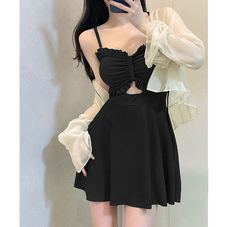 カーディガン付きワンピース水着2点セット | SUNSHINE CLOSET | 詳細画像1 