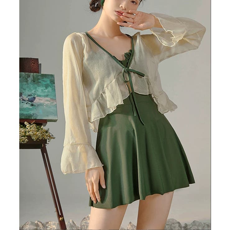 カーディガン付きワンピース水着2点セット | SUNSHINE CLOSET | 詳細画像13 