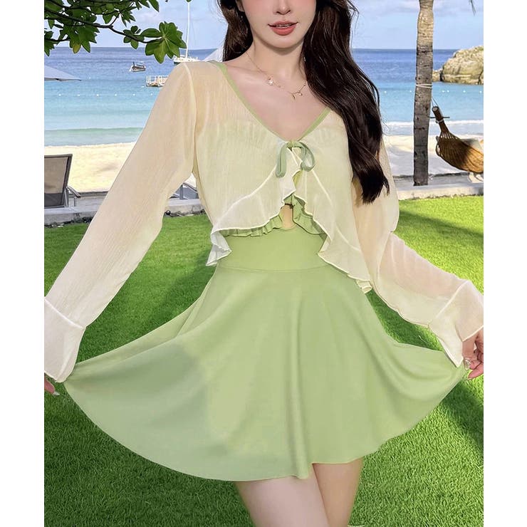 カーディガン付きワンピース水着2点セット | SUNSHINE CLOSET | 詳細画像17 