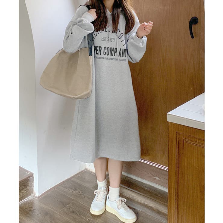 フーディスウェットワンピース裏起毛ワンピ | SUNSHINE CLOSET | 詳細画像19 