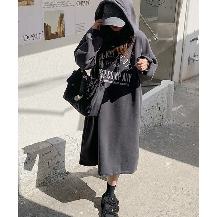 フーディスウェットワンピース裏起毛ワンピ | SUNSHINE CLOSET | 詳細画像4 