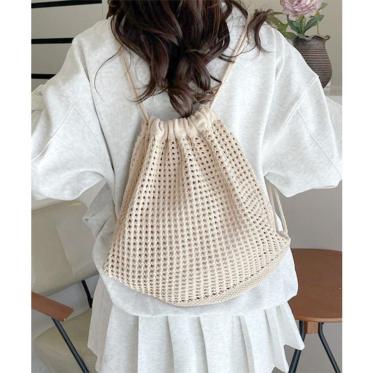 メッシュリュックサックニットナップサック | SUNSHINE CLOSET | 詳細画像2 