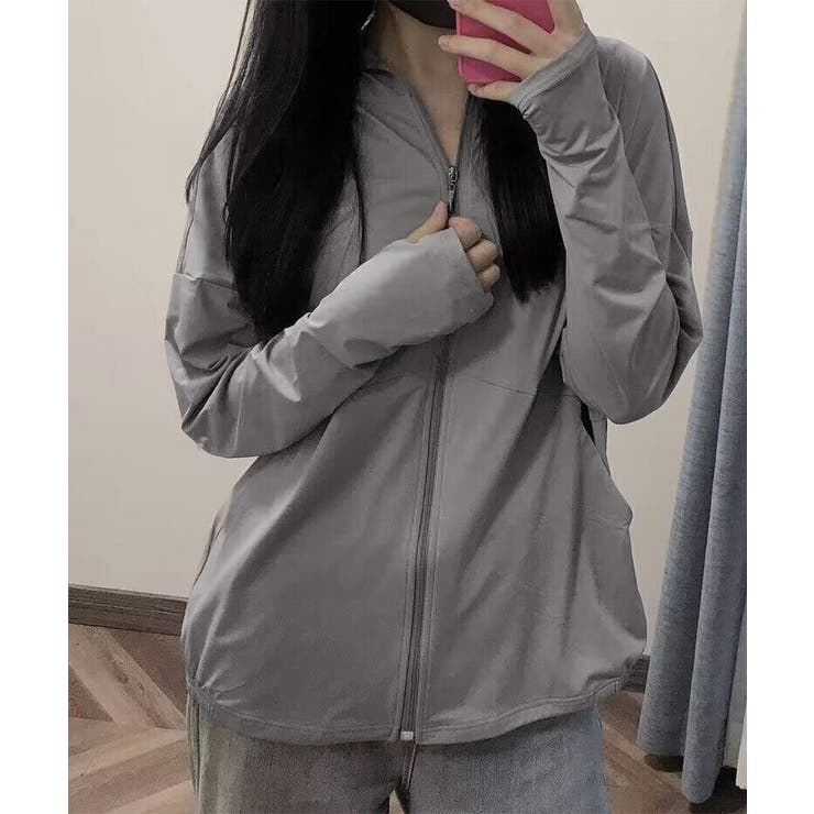 まゆみーん【新品】爽壁 UVパーカー　グレーピンクラベンダー　6点おまとめ UVパーカー レディース メンズ ペアー ラッシュガード 大きい