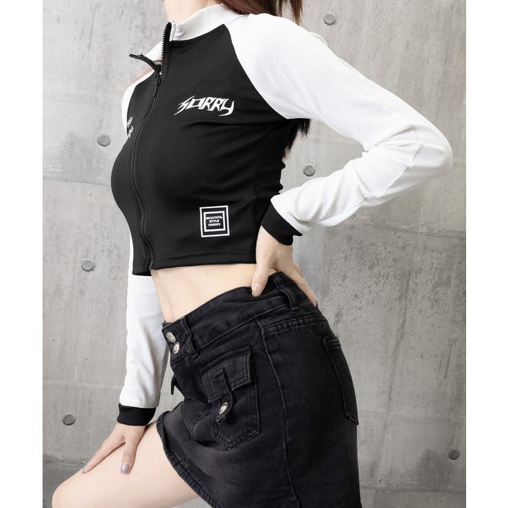 ロゴジップアップ クロップドトップス長袖 | SUNSHINE CLOSET | 詳細画像16