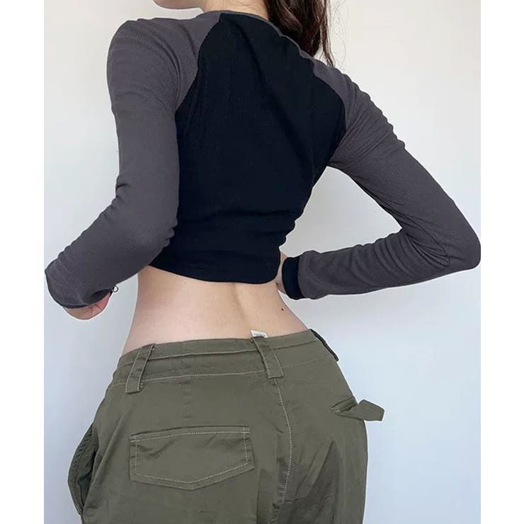 ロゴジップアップ クロップドトップス長袖 | SUNSHINE CLOSET | 詳細画像6