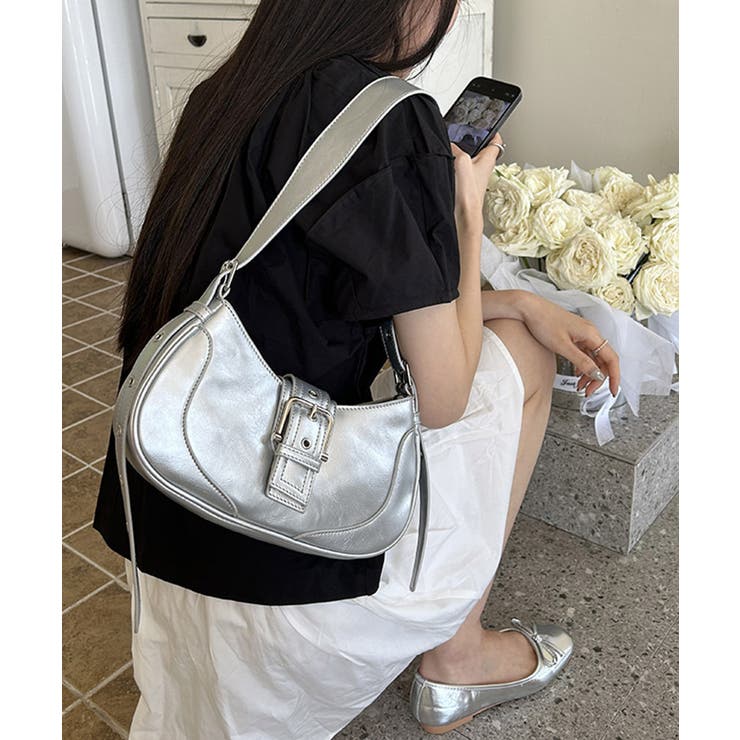 ホーボーバッグ 韓国 ハーフムーンバッグ | SUNSHINE CLOSET | 詳細画像9 