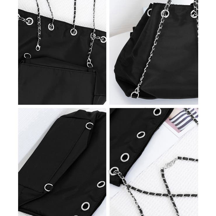 巾着リュック ナイロンチェーンバッグ軽量 | SUNSHINE CLOSET | 詳細画像16 