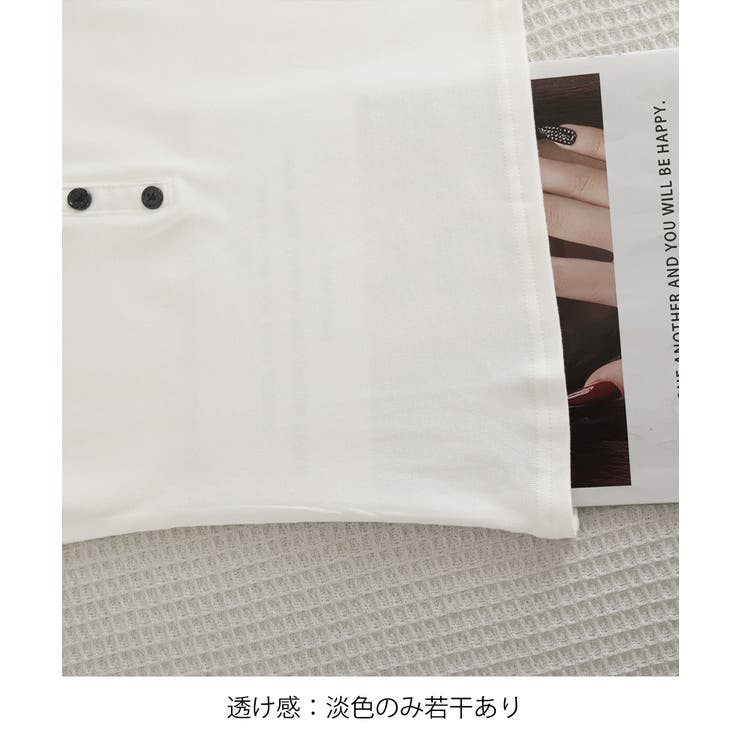 フロントボタンtシャツレディース クルーネックtシャツ きれいめカジュアル | SUNSHINE CLOSET | 詳細画像26 