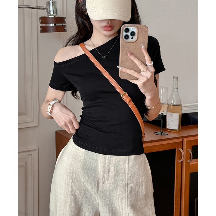 ワンショルダーTシャツオフショルダー夏服 | SUNSHINE CLOSET | 詳細画像10 
