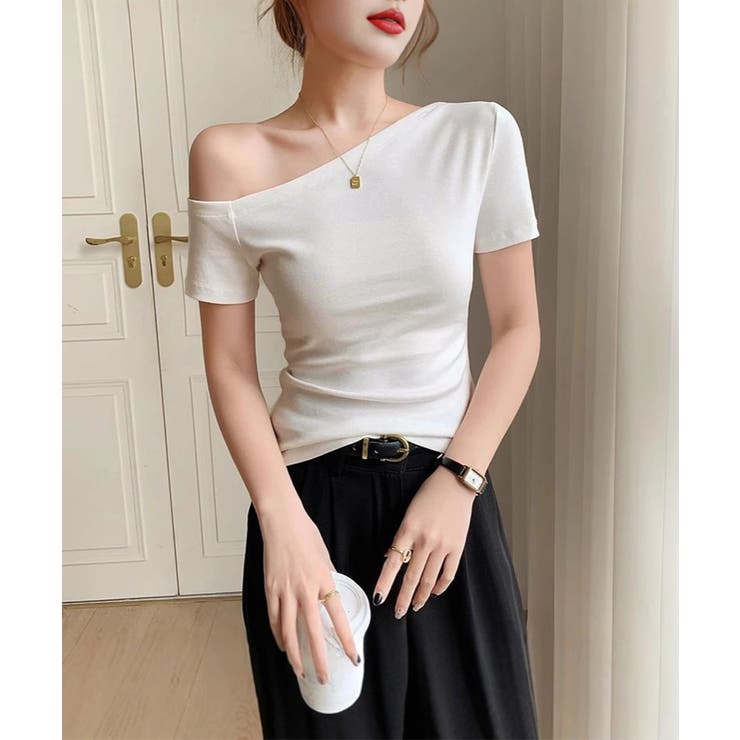 ワンショルダーTシャツオフショルダー夏服 | SUNSHINE CLOSET | 詳細画像15 