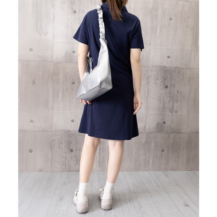 ワンポイントワンピース 大人可愛いAラインワンピ 細見え半袖ワンピース | SUNSHINE CLOSET | 詳細画像25 