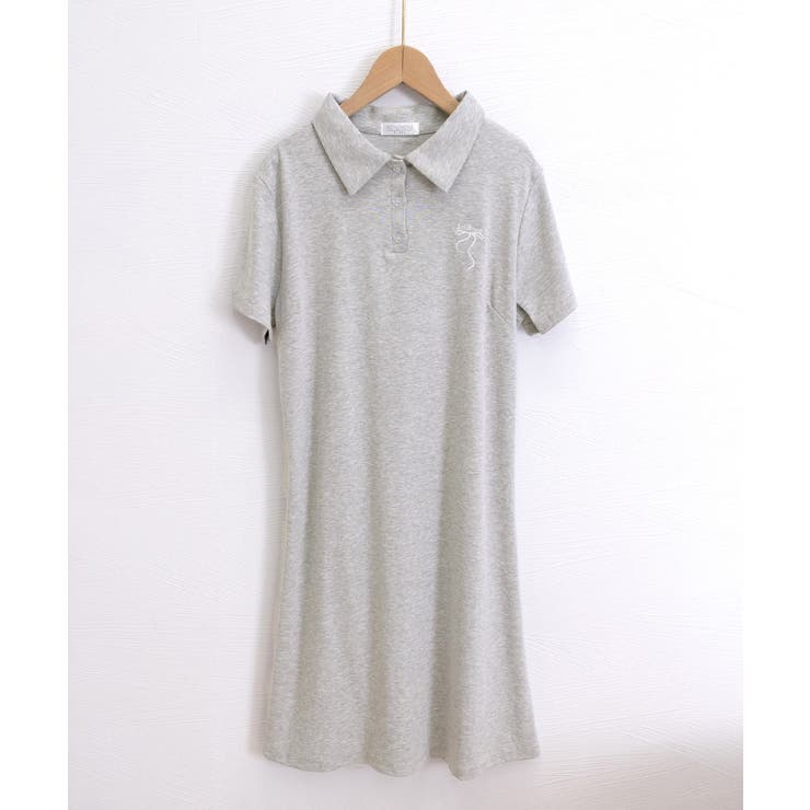 ワンポイントワンピース 大人可愛いAラインワンピ 細見え半袖ワンピース | SUNSHINE CLOSET | 詳細画像26 