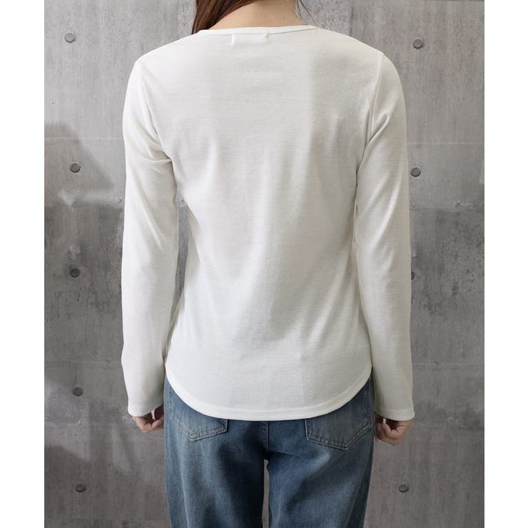 ハーフボタンカットソー長袖タイトtシャツ | SUNSHINE CLOSET | 詳細画像19 