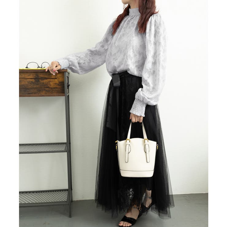 シアーブラウス バルーンスリーブ 韓国風 | SUNSHINE CLOSET | 詳細画像3 