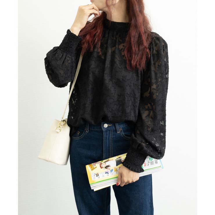 シアーブラウス バルーンスリーブ 韓国風 | SUNSHINE CLOSET | 詳細画像7 