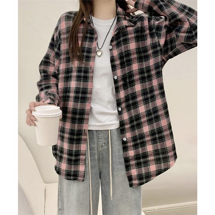 レディースチェックシャツブラウスレトロ風 | SUNSHINE CLOSET | 詳細画像1 