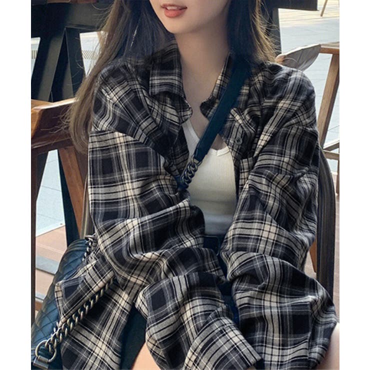 レディースチェックシャツブラウスレトロ風 | SUNSHINE CLOSET | 詳細画像12 