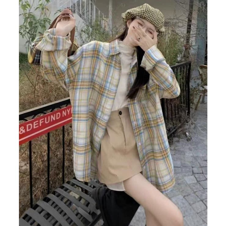 レディースチェックシャツブラウスレトロ風 | SUNSHINE CLOSET | 詳細画像22 