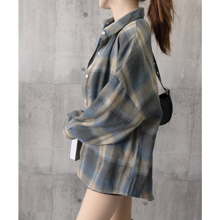 レディースチェックシャツブラウスレトロ風 | SUNSHINE CLOSET | 詳細画像27 