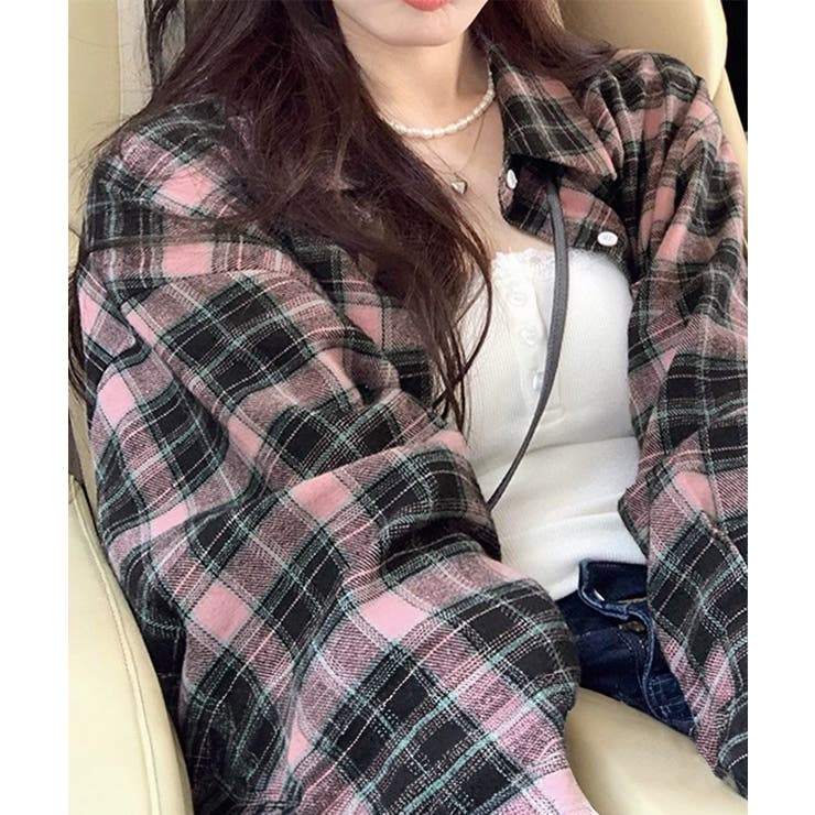 レディースチェックシャツブラウスレトロ風 | SUNSHINE CLOSET | 詳細画像3 