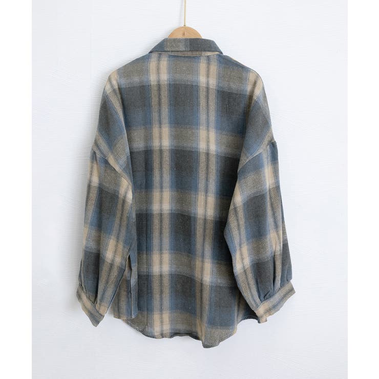 レディースチェックシャツブラウスレトロ風 | SUNSHINE CLOSET | 詳細画像31 