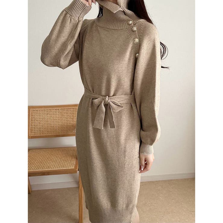 ニットワンピース 長袖 レディース 秋冬 | SUNSHINE CLOSET | 詳細画像26 