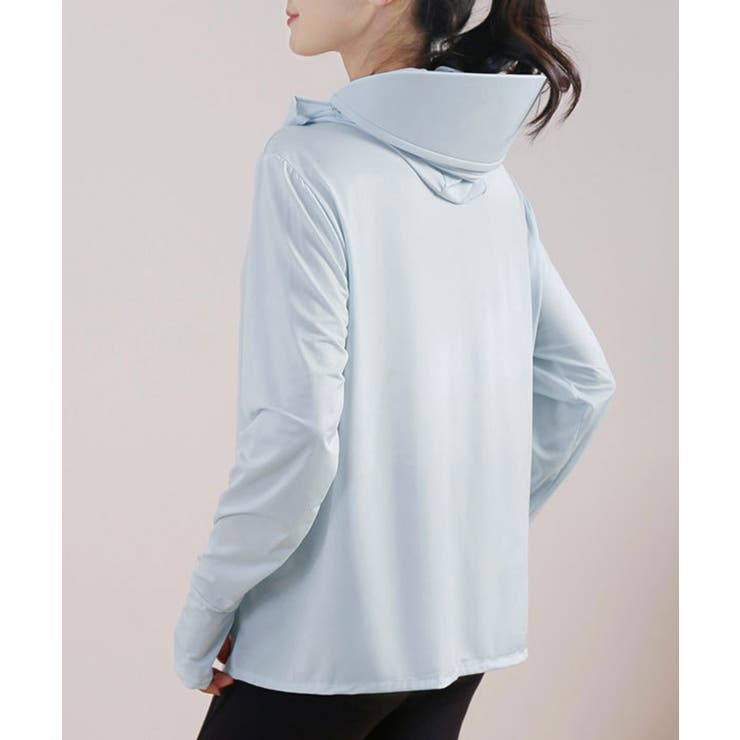 レディース 紫外線対策カーディガン冷感 顔ガード付きジップアップ | SUNSHINE CLOSET | 詳細画像10 