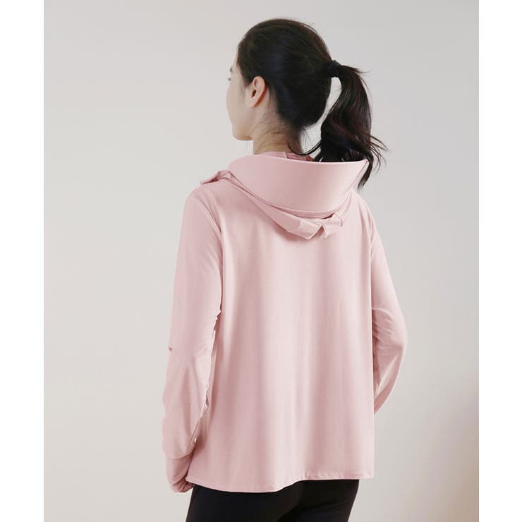 レディース 紫外線対策カーディガン冷感 顔ガード付きジップアップ | SUNSHINE CLOSET | 詳細画像14 