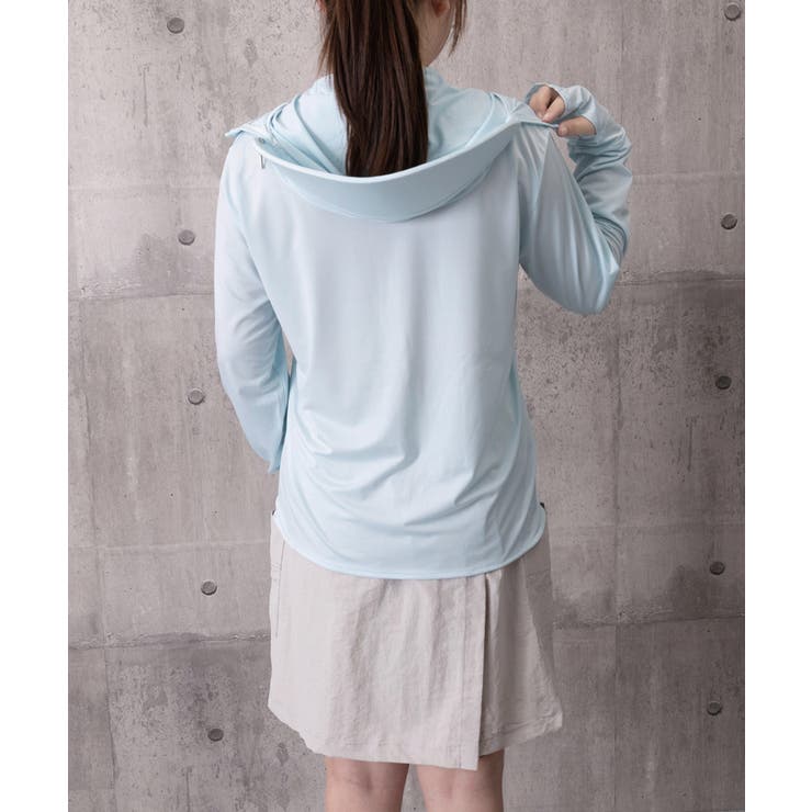 レディース 紫外線対策カーディガン冷感 顔ガード付きジップアップ | SUNSHINE CLOSET | 詳細画像17 