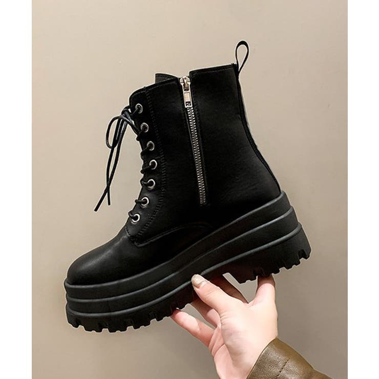 ショートブーツ厚底 ワークブーツ美脚脚長 | SUNSHINE CLOSET | 詳細画像11 