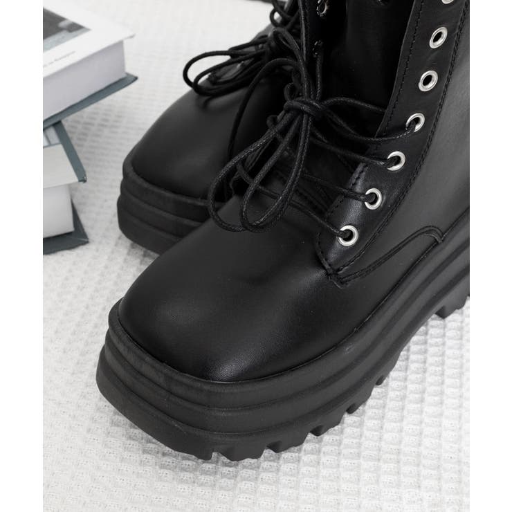 ショートブーツ厚底 ワークブーツ美脚脚長 | SUNSHINE CLOSET | 詳細画像17 