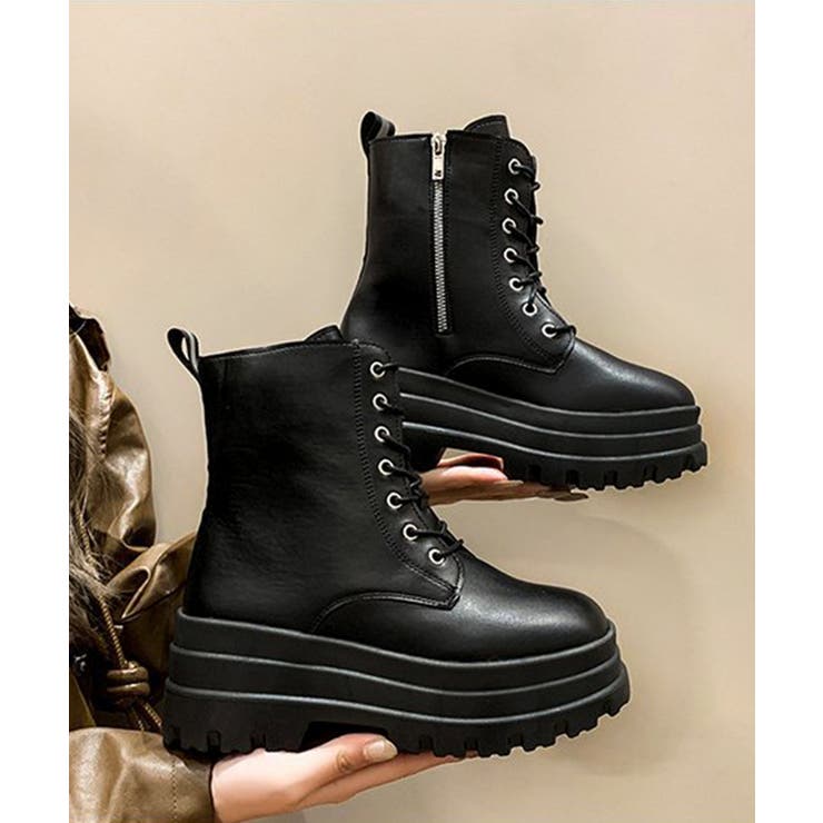 ショートブーツ厚底 ワークブーツ美脚脚長 | SUNSHINE CLOSET | 詳細画像9 